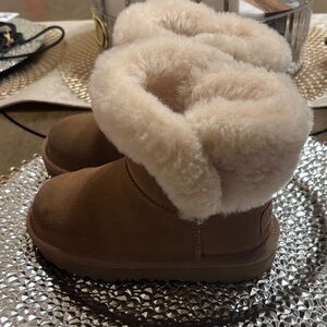 UGG Tan and Cream Kids Boots